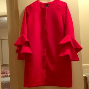 Red dress coat